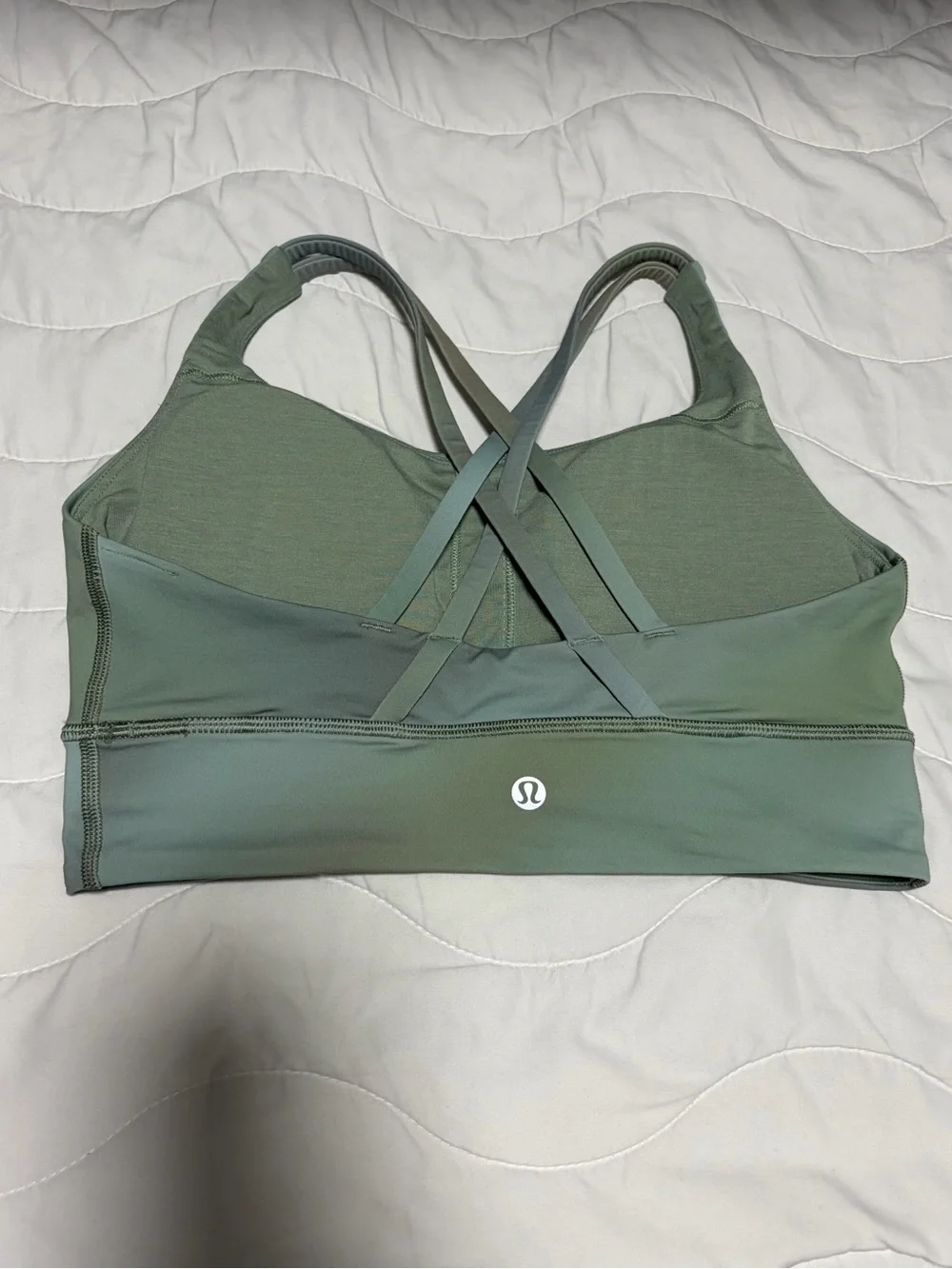 NWT Size 10 Lululemon Energy Longline Bra B–D Cups CDGM Chroma Drift Green Multi